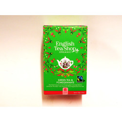 ENGLISH TEA SHOP - TE' VERDE E MELOGRANO x 20 filtri - BIOLOGICO