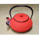 teiera in ghisa - 0,9 l. rosso