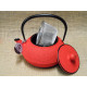 teiera in ghisa - 0,9 l. rosso