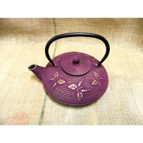 Teiera in Ghisa - 0,8 L Prugna/oro